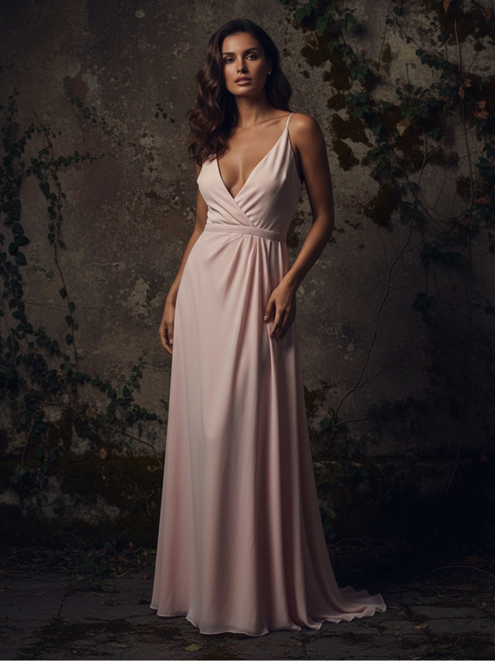 Anthropologie Fame and Partners pink maxi dress size 4